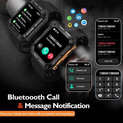 Smart Watch for Men -Bluetooth Call Outdoor Sports Watch